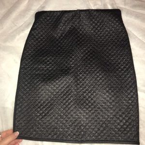Black pencil skirt